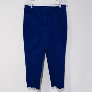 ❤️ Navy Lands’ End Slim Let Mid Rise Capri Pant Womens 10